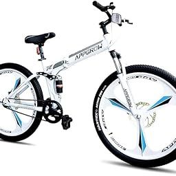 Appgrow Folding Cycle 26T | Dual Suspension | Dual Disc | Single Speed | Mag Wheel | White (Unisex) Non Gear-picture-17