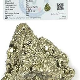 Natural Pyrite Rough Stone | Pyrite Cluster from Peru | Weight 50 Carats-11