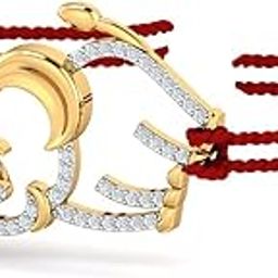 18K Elephant Rakhi cum Pendant for Brother-image-92