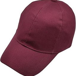 Unisex's Cotton Adjustable Plain Solid Baseball Cap-image-34