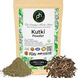 PHs Organic Kutki Powder 50g ISO GMP FDA Organic Certified | कुटकी, Picroriza Kurroa, Hellabore, Katukarogani Root Best for Liver Support & Detox (Pack of 1)-12