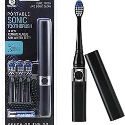 Pursonic Portable Sonic Toothbrush Battery Operated, Battery Included, 3 Brush Heads Included, 22,000 Strokes Per Minute, Brush On The Go-image-32
