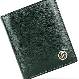 RFID Protected Bi-Fold Wallet for Men Leather Original, Mens Wallet, Leather Wallets for Men, Stylish Purse with 4 Card Slots, 3 ID Slot, Coin Pocket, Gift for Mens - Green-picture-8