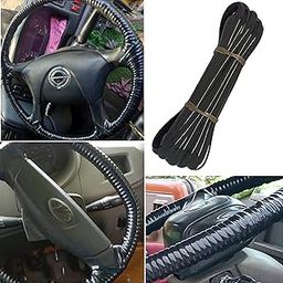 OLDMAN Polyvinyl Chloride Steering Wheel Grip Cover Black-For All Types Of Vehicles.Bus,Car,Van,Lorry,Tractor And Truck All Types Of Sreering Wheel Useable.Steering Cover-10