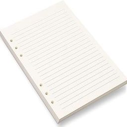 A5 Lined Paper,A5 Refill Paper,A5 Filler Paper,6 Hole Punched,Refills for A5 Filofax Planner Binder Journals Notes, 8mm Ruled Loose Leaf Paper, 80 Sheets/160 Pages,5.6x8.3 Inch,Beige (1)-image-27