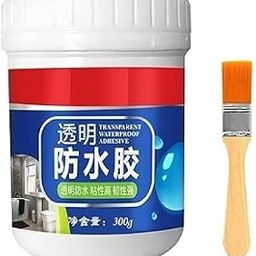 Crack Seal Glue 300gm with Brush Transparent Waterproof Resin Epoxy for Roof Leakage Crack Seal Agent Roof Water Leakage Solution Water Proof Glue for Waterproofing-image-74