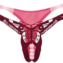 Presents Black Color Thong Panties.(GP046, Color: Black, Size: Medium)-image-54