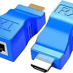 CHIST HDMI Extender,HDMI to RJ45 Network Cable Extender Converter Repeater Over cat 5e / 6 1080p up to 30m Extender for HDTV PS4 STB 4K 2K-image-19