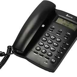 Beetel M56 Caller ID Corded Landline Phone with 16 Digit LCD Display & Adjustable Contrast,2Ways Speaker Phone, 30 Incoming and 5 Outgoing Memory, Solid Build Quality,Classic Design (Black)(M56)-22