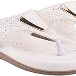 shoetopia Women's Flat Sandals – Comfortable Slip-On Toe Ring Design with Cut-Out Detailing Ladies Stylish Perforated Upper for Casual Footwear-picture-8