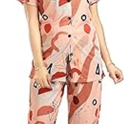 Elegant Women's Satin Night Suit Set – Luxurious 2-Piece Night Dress with Soft Satin Fabric for UltNightywalaimate ComNightywalafort and Style, Perfect for Relaxation and Sleepwear-picture-13