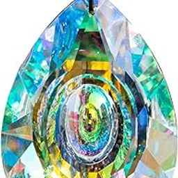 H&D HYALINE & DORA Hanging Crystals Suncatcher Prism for Windows Decoration 89mm AB-Color Chandelier Parts and Accessories-image-9