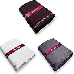 Unstitched Viscose Rayon Self Design Trouser Fabric - 1.30 meters (Pack of 3) B-picture-8