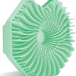 Antimicrobial Silicone Body Scrubber, Exfoliating Body Scrubber for Sensitive Skin, Eco Friendly Shower Scrubber for Body, Silicone Body Brush for Showering, Lathers Well, Mint-image-10