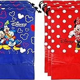 Disney Print 6 Piece Non Woven Travel Shoe Cover, String Bag Organizer (Royal Blue & Red) -HS_35_KUBMART18021-image-92