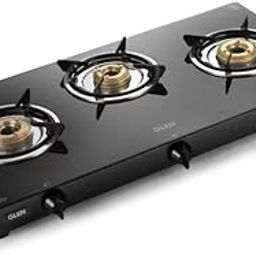 Glen 3 Burner Toughened Glass Top | LPG Gas Stoves | Fuel Efficient Brass Burners | Black | Manual Ignition | Drip Trays | Ergonomic Knobs | 2 Year Warranty | 1034 GT BB BL (CT1034GTBBBL)-image-19