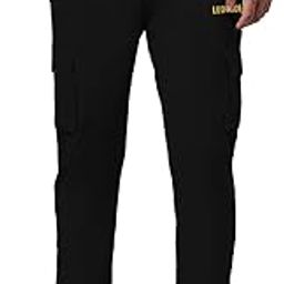 Men's Regular Fit low Rise Stylish Cotton Solid Cargo Track Pants-picture-11