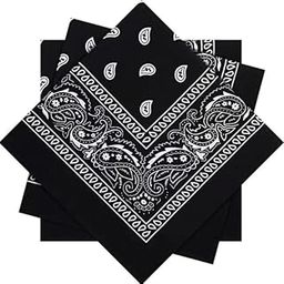 Unisex Multi-Purpose Cotton Novelty Paisley Print Cowboy Bandana Face Cover Headwrap Handkerchiefs-image-54