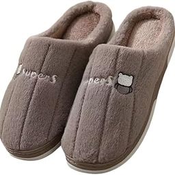 Home Flip-Flops & Slippers Indoor Non-Slip Soft Fur Flip Flop Slides And Slippers Cute Bear Flip Flops for Women-image-60