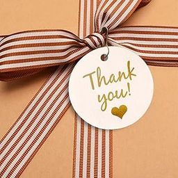 SATYAM KRAFT 100 Pcs White Kraft Paper Gift Tags – “Thank You” Tags for Return Gifts, Wedding, Birthday, Party Favors, DIY Craft, Scrapbooking & Handmade Gifting (Pack of 100)-20