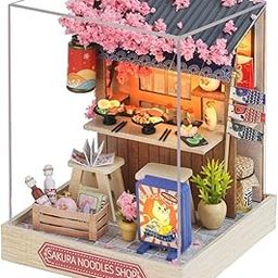 CALANDIS™ DIY Wooden Miniature Dollhouse Wood Doll House Model for Kids Adults Friends-image-53