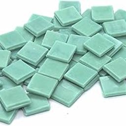 Sai Mosaic Art Coral Sea Green HK133 Glass Mosaic 15x15mm tiles 100 gm pack-image-62