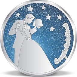 Precious Moments BIS Hallmarked Wedding-Anniversary Marriage Gift 999 Pure Silver Coin 10gm 20gm 50gm 100gm-image-50