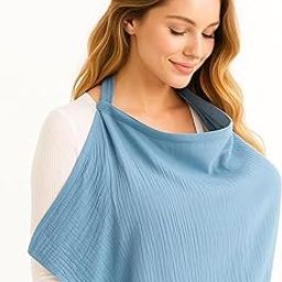 Feeding Covers for Nursing Mom, Nursing Cover for Breastfeeding, Breathable and Convenient Breastfeeding Cover for Mother Nursing Apron, Multi-use Carseat Canopy-image-32