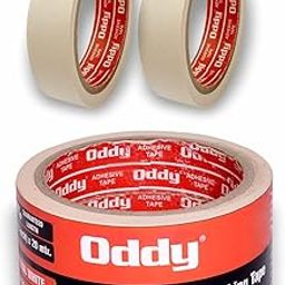 Oddy Masking Tape for Painting for Artists, Painters & Carpenters | 24mm X 20m Pack of 2 Rolls | Paper Tape for Acrylic Painting, Water Colour, Pastels Drawing, Wall Painting-picture-8