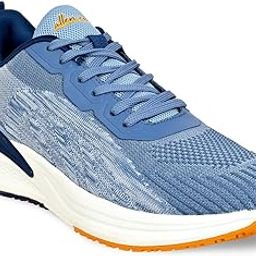 Allen Cooper Training,Walking,Cricket,Gym,Sports Comfortable Running Shoes for Men(851|Grey|Navy Size-6,7,8,9,10)-35