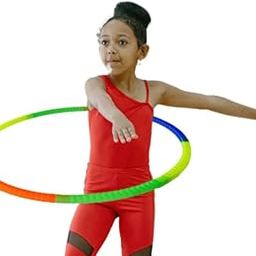 KAIRA TOY Hula Hoop Mini Tini Zig Zag Exercise Ring for Fitness with 30 inch Diameter Toys for Kids - Boys, Girls (Multi Color-Medium)-46