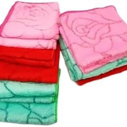 Multicolor Soft Stripe Terry Handkerchiefs Face Towels Hankies Random Colors and Random designs-image-16