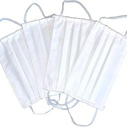 Arka Unisex Home Products Cotton 3-Ply Protective Face Mask (Set Of 4), White-image-19