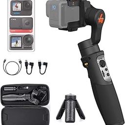 Hohem iSteady Pro 4 Action Camera Gimbal 3-Axis Splashproof Stabilizer for GoPro Hero 11/10/9/8/7/6/5/4/3,DJI OSMO Action,Insta360 ONE R,Sony RX0,Quick Mounting,14Hrs Runtime-38