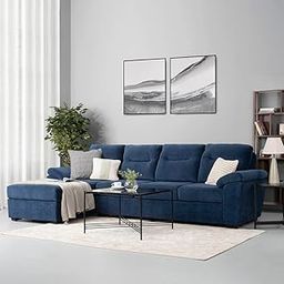 Wakefit Sofa Set | 3 Year Warranty | Sofa 3 Seater, 3 Seater Sofa for Living Room, Wooden Sofa Set, 3 Seater + Left Aligned, Sofa for Living Room - Lounger(Malphino : Dark Earth)-image-33