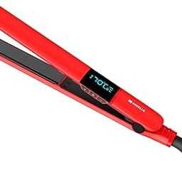 Havells HS4150 Ceramic Plates Hair Straightener with Digital Display & Adjustable temperature, Heats Up Fast (Red)-70