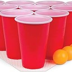 Wanna Party Pack of 20 Game Pong Glasses Red Color/Pong Cups with a Ball.Fun Games perfect for Bachelors/Bachelorette Party/Cocktail Party-image-36
