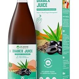 Dr. Vaidya’s Diabex Juice | Controls Blood Sugar Levels | Boosts Energy | Jamun, Aloe vera, Kutki & Gudmar | No Artificial Flavours | No Added Sugar | 950ml (Pack of 1)-11