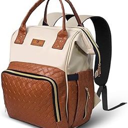 StarAndDaisy Diaper Bag for Mothers for Travel/Diaper Bag with Multi Compartments & Insulated Bottle Pockets, Waterproof Baby Bag for Mother Travel, Ultra soft fabric, 24 L capacity - Beige Brown-12