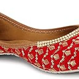Tryfeet Ethnic & Stylish Embroided Pink Juti/Mojari for Women/Girl's-picture-49
