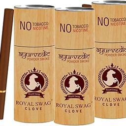 ROYAL SWAG Ayurvedic Herbal Cigarettes, Clove Flavour Smoke King Size(15 Stick) With 20ML Shot Anti Addiction Mouth Spray(De-Addiction) Tobacco | 100% Tobacco Free and Nicotine Free Cigarettes-image-29