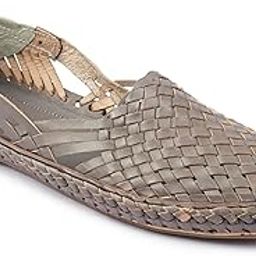 Men's Vintage Kolhapuri Chappal Smooth and Comfortable Flip Flops Slipper Grey Leather Handcrafted Dailywear Sandal Anti Slip Design Traditional Indian Footwear-picture-0
