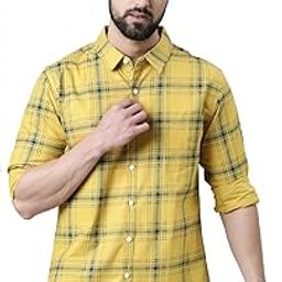 Men Checked Full Sleeve Casual Regular Fit Shirt-image-84