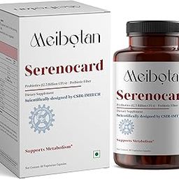 Meibotan Serenocard Heart Care Supplement | Probiotics Formulation Scientifically Designed By CSIR-IMTECH I 60 Veg Capsule (Men & Women)-14
