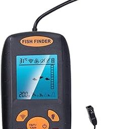 Fish Depth Finder, Wide and Clear LCD Display Portable Fish Finder Fish and Fish School Alarm Handheld for Boat Fishing Sea Fishing for Outdoor Activity-16