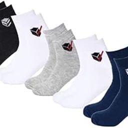 Mix Women's & Men's Towel Cotton Sports Ankle Socks, Pack of 5 Pairs (Unisex, Free Size, Multicolour) attractive & unique-image-99