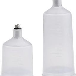 Club Bollywood®36.8Ml & 20.3Ml PVC Paint Pot for Gravity Manual Mini Spray Paint Cup Pot Spray Work Airbrush Accessories|||• |2 Pieces Spray Paint Cups-picture-44