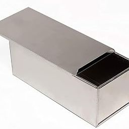 Rectangle Iron Sandwich Bread Mould/Pan/Tin Box With Cover For Baking 400Gms Small (7X3.5X3.5 Inch), Silver-picture-29