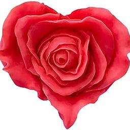 RKPM HOMES Petal Rose Shape Candle Mold I 3D Fondant Heart Flower Silicone Epoxy Mould I for DIY Handmade Ornament Chocolate, Cake Décor, Aromatherapy, Soap, Resin Art Craft Making - 1 Cavity-image-31