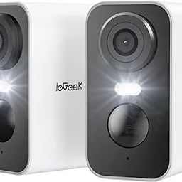 ieGeek Security Cameras Wireless Outdoor 2-Pack, 2K WiFi Surveillance Camera for Home Security, Battery Powered Security Cameras with Siren & Spotlight, AI Detection, App for Phone, IP65 Waterproof-image-49